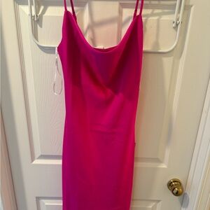 NWT! Hot pink midi lulus dress!!